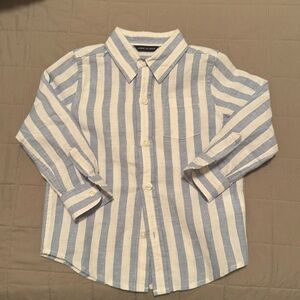 Janie and Jack Boys L/S Tropical Shirt 18-24mos Blue White